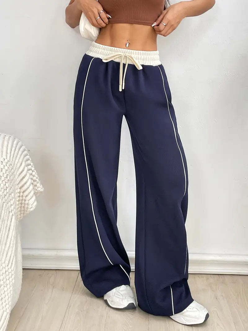 Ilaria® | Wide Leg Stretch Joggers