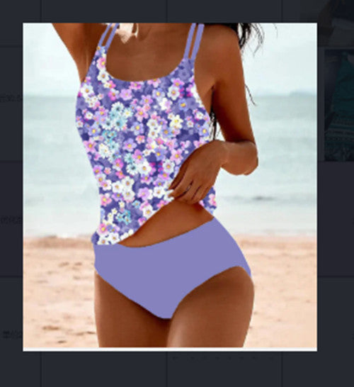 Vicenta® | Stylish Printed Tankini Swimsuit