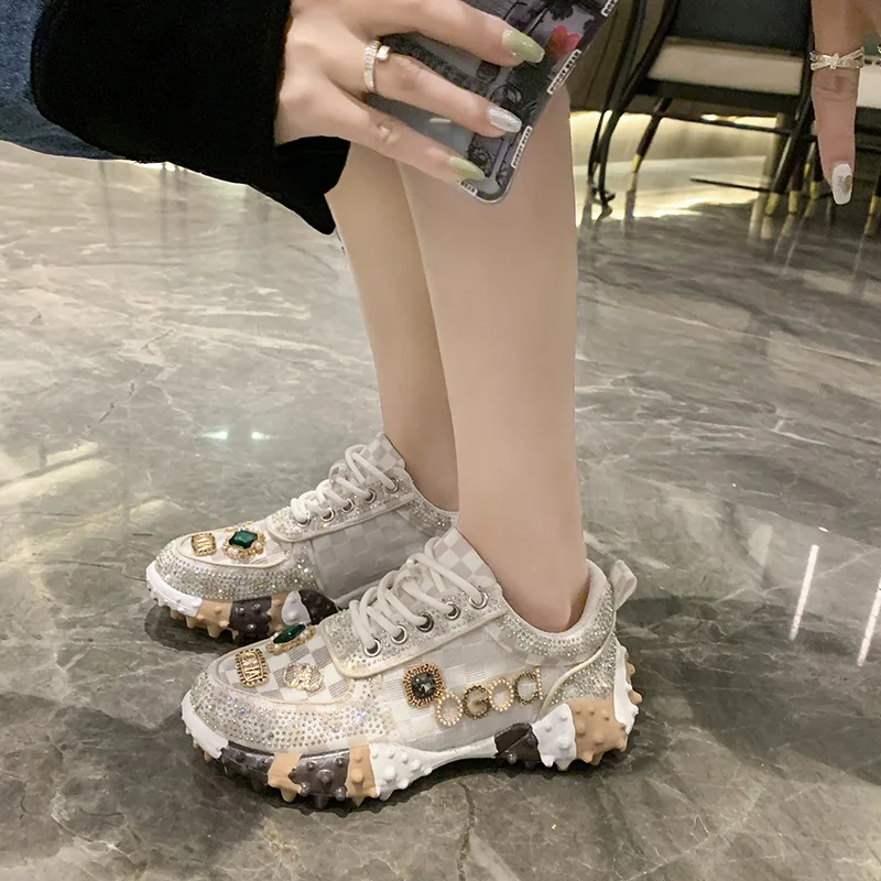 Rosemary® | High Quality Rhinesneakers Rhinestone Sneakers