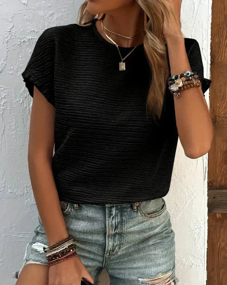 Georgina® | Women'S Ruffle Hem Shirts Chic