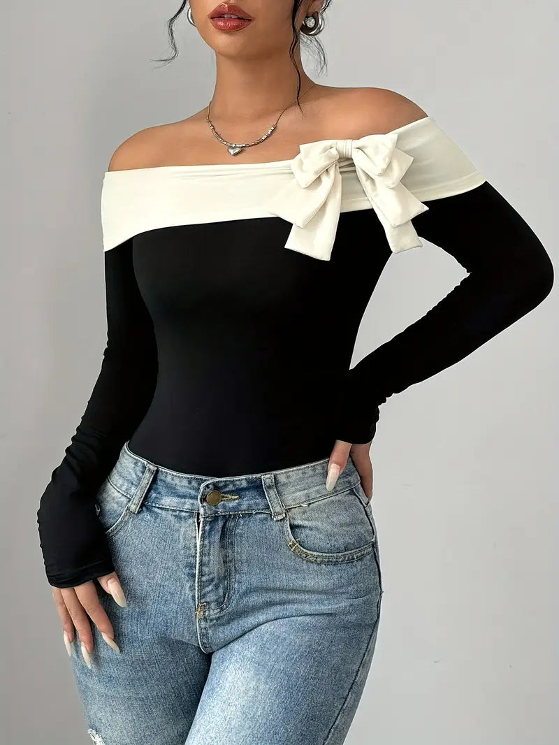 Ortensia® | Elegant Off-The-Shoulder Bodysuit