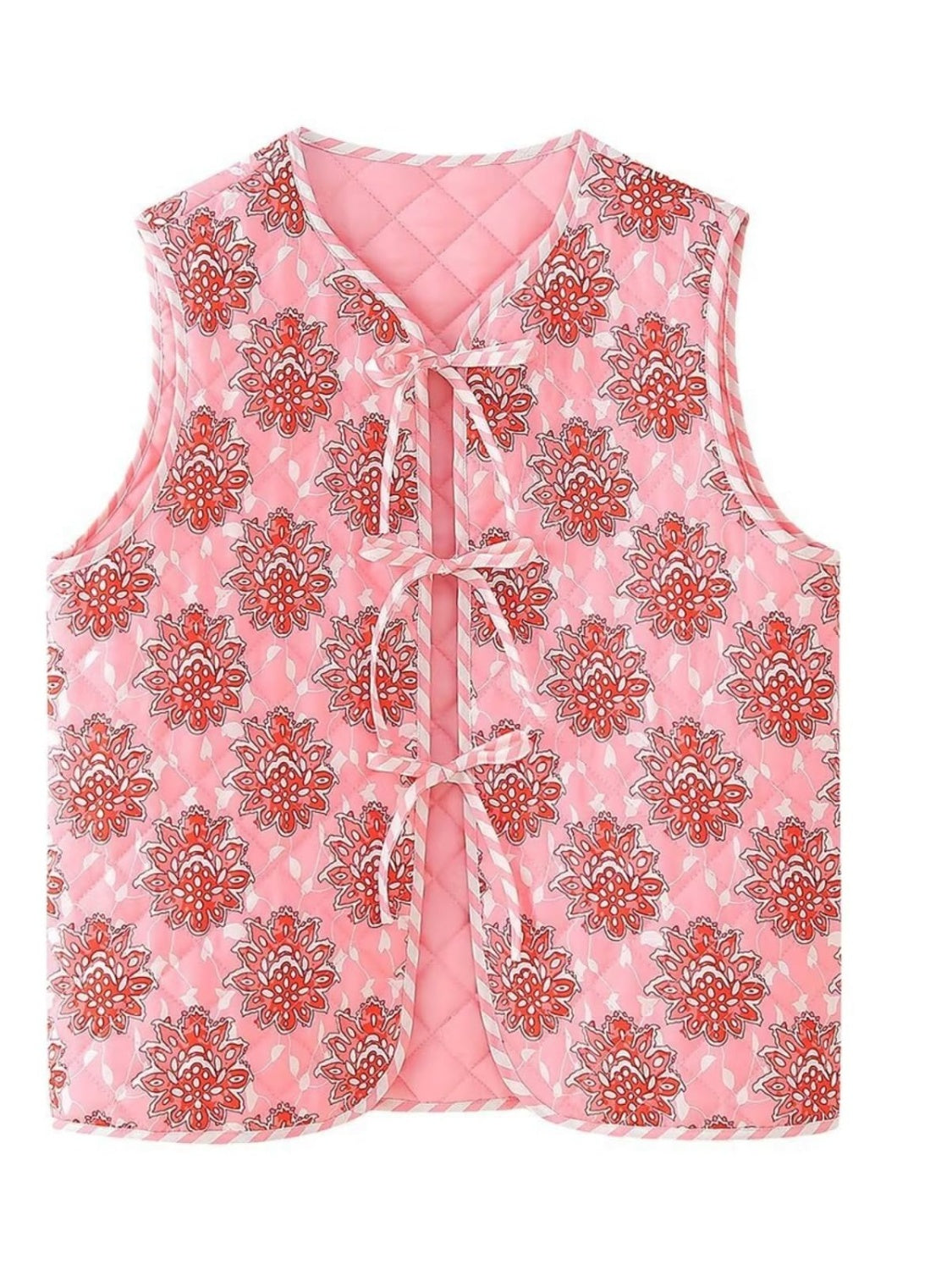 Guadalupe | Tied sleeveless vest coat