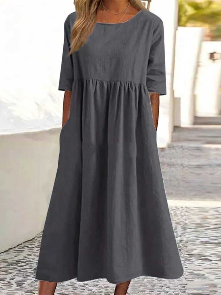 Veronica® | Midi Dress With Three-Quarter Sleeves