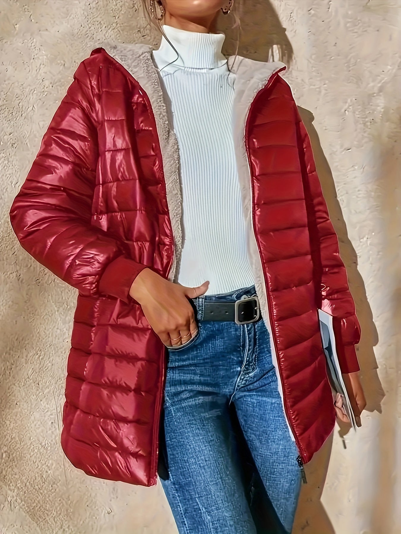 Xenia | Cozy hooded quilted coat with soft lining