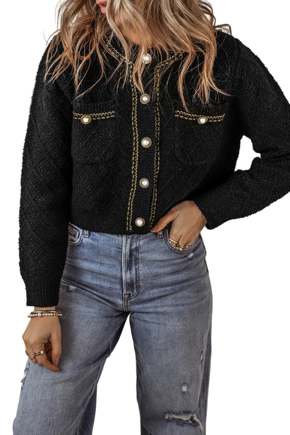 Dominique| Modern and comfortable winter cardigan