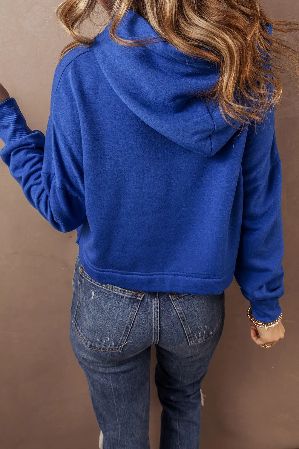 Theresa | Drawstring hoodie with long sleeves