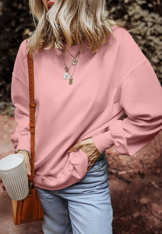 Ximena | Long-sleeved crew neck sweatshirt