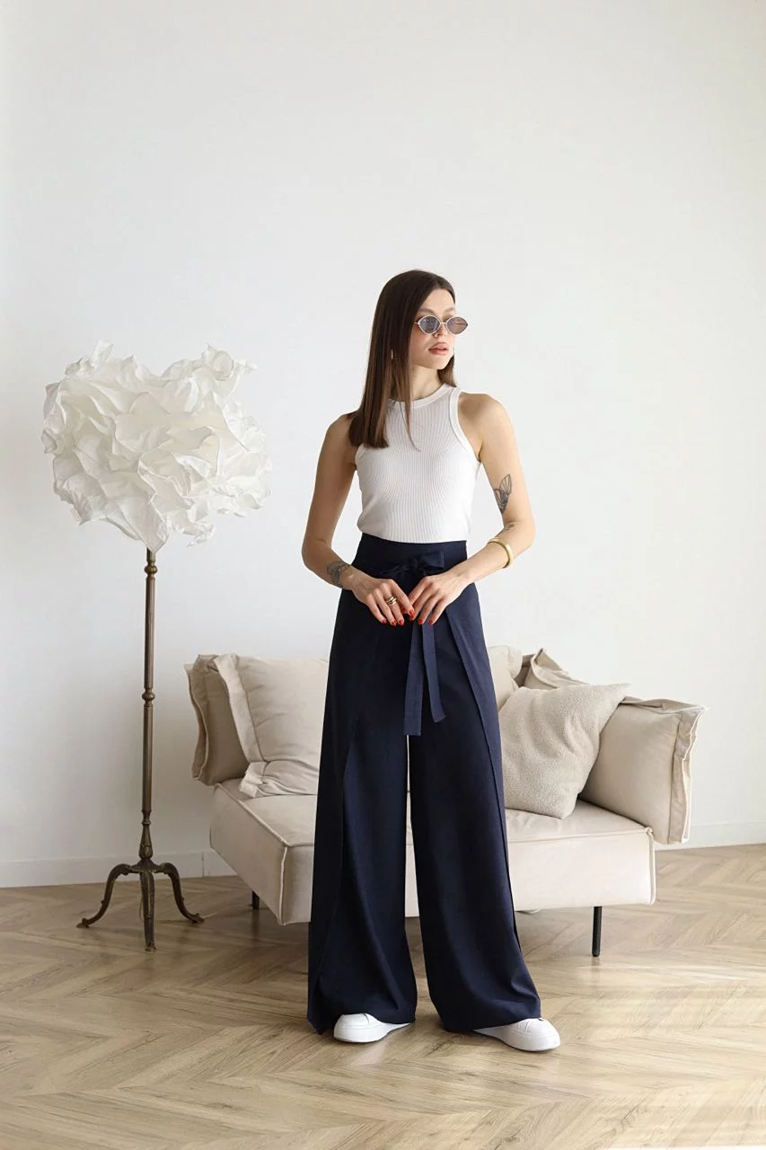 Lara® | Long Linen Trousers