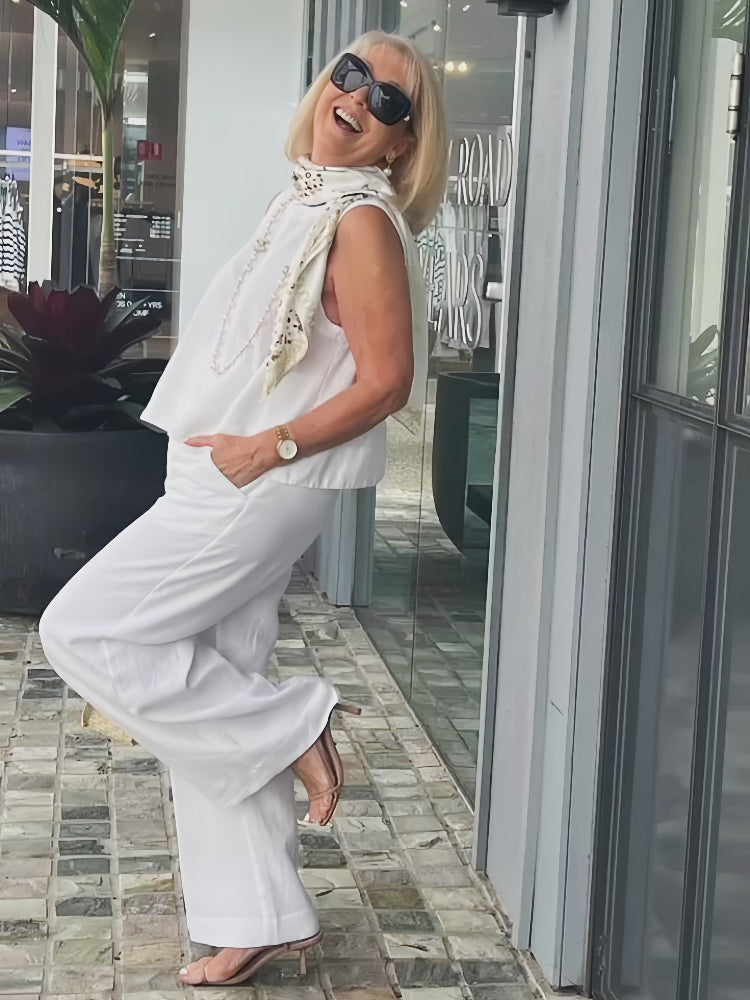 Ruby® | Cotton Linen Trouser Suit