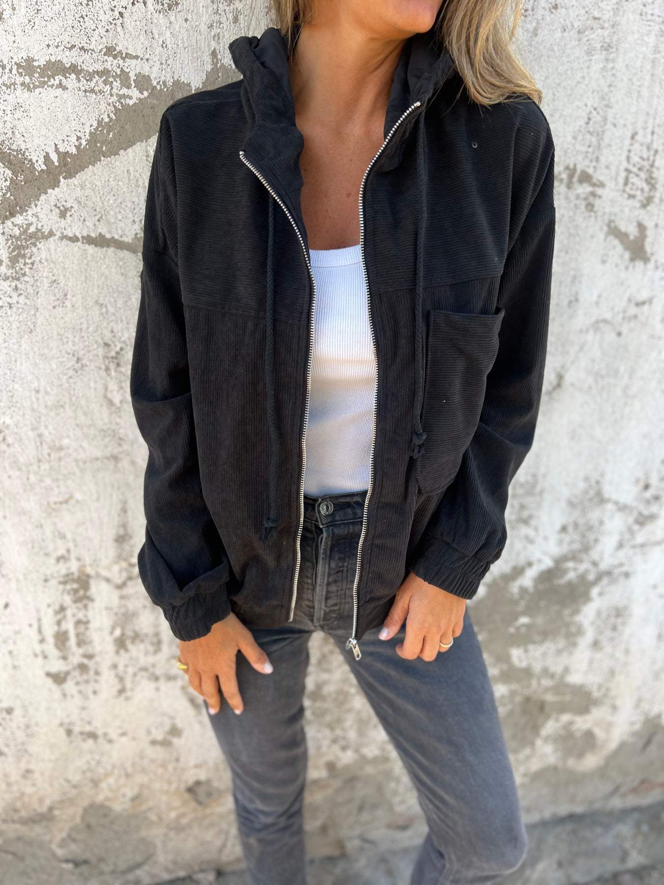 Paloma | Casual jacket with hood and zip