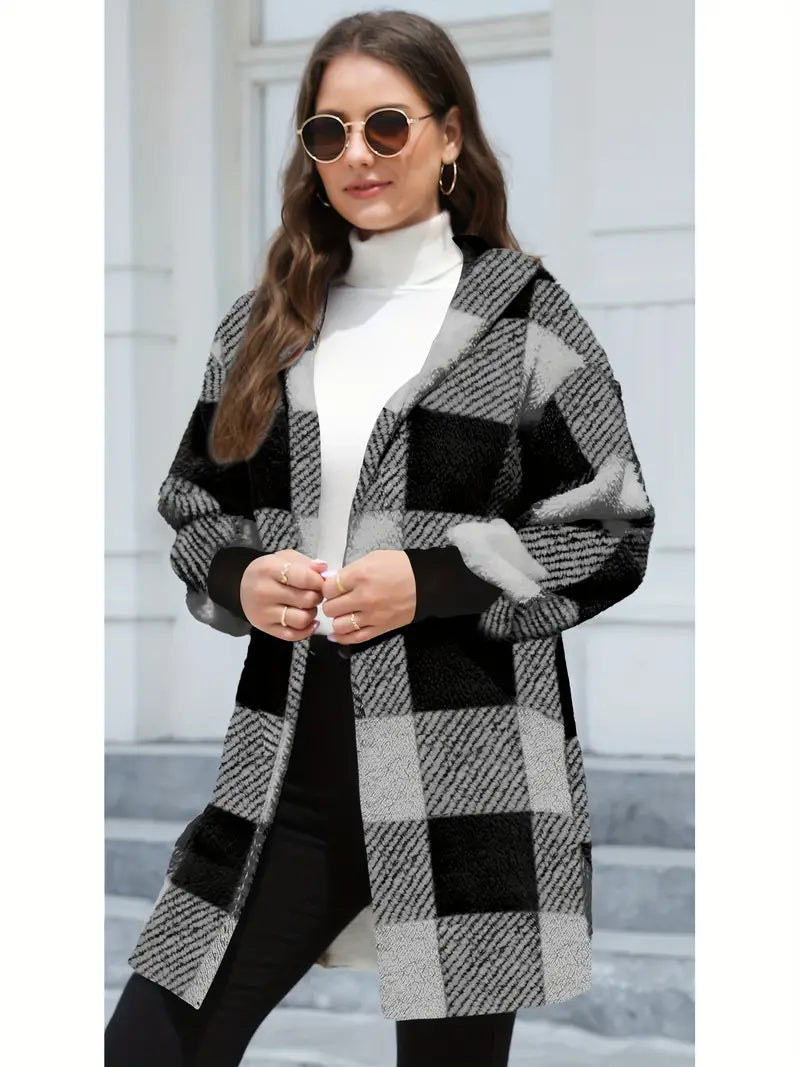 Carmen | Soft plush hooded cardigan