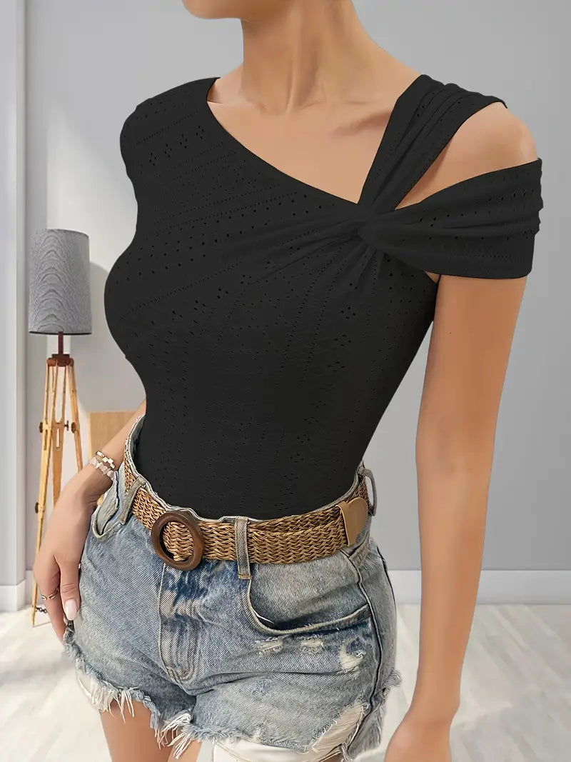 Rachele® | Asymmetrical One-Shoulder Top