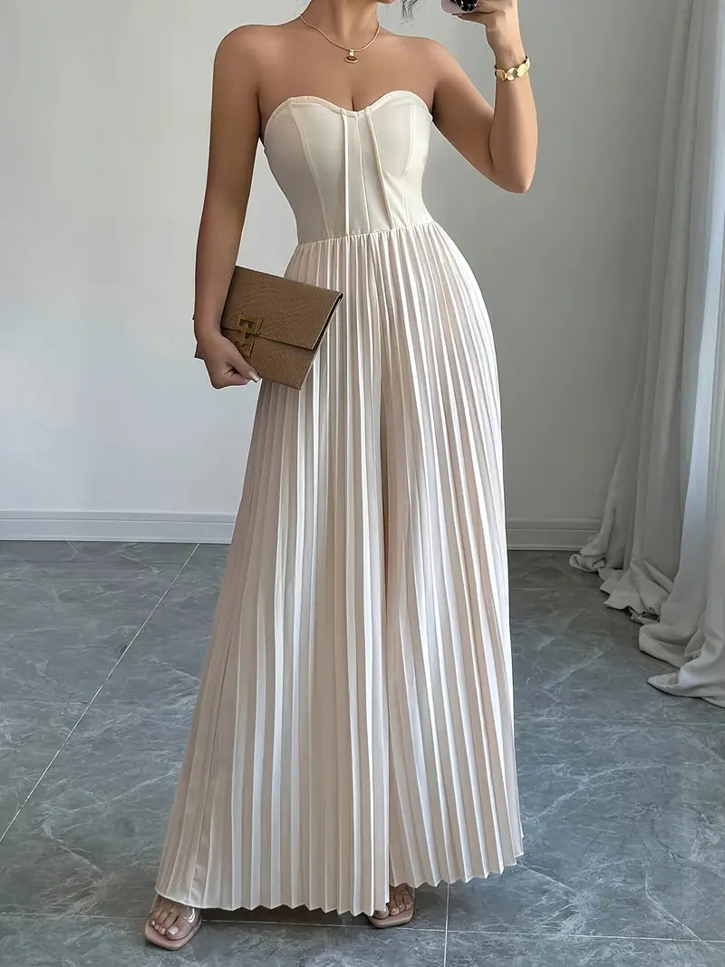 Pia® | Elegant Strapless Jumpsuit