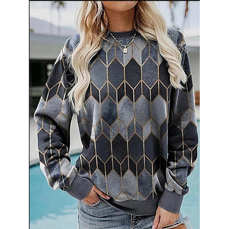 Katia | Geometric casual sweatshirt