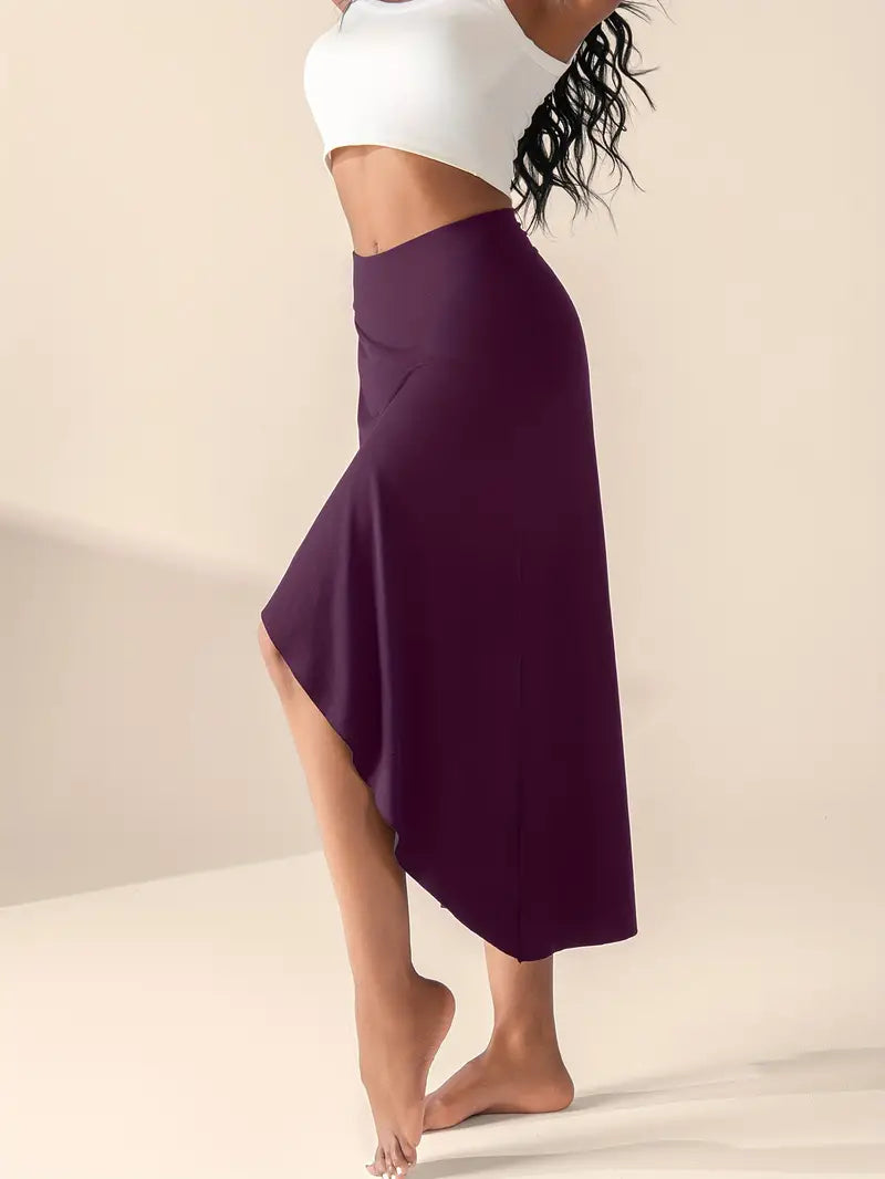 Luciana® | High Waist Slit Skirt With Pockets
