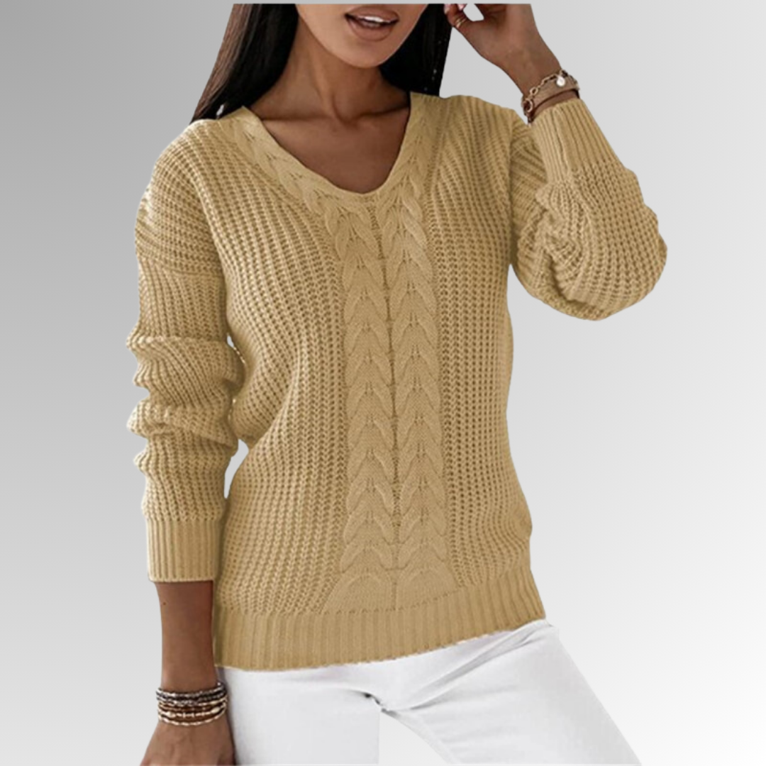 Leticia® | Pull the maille twice with the motif of the cables