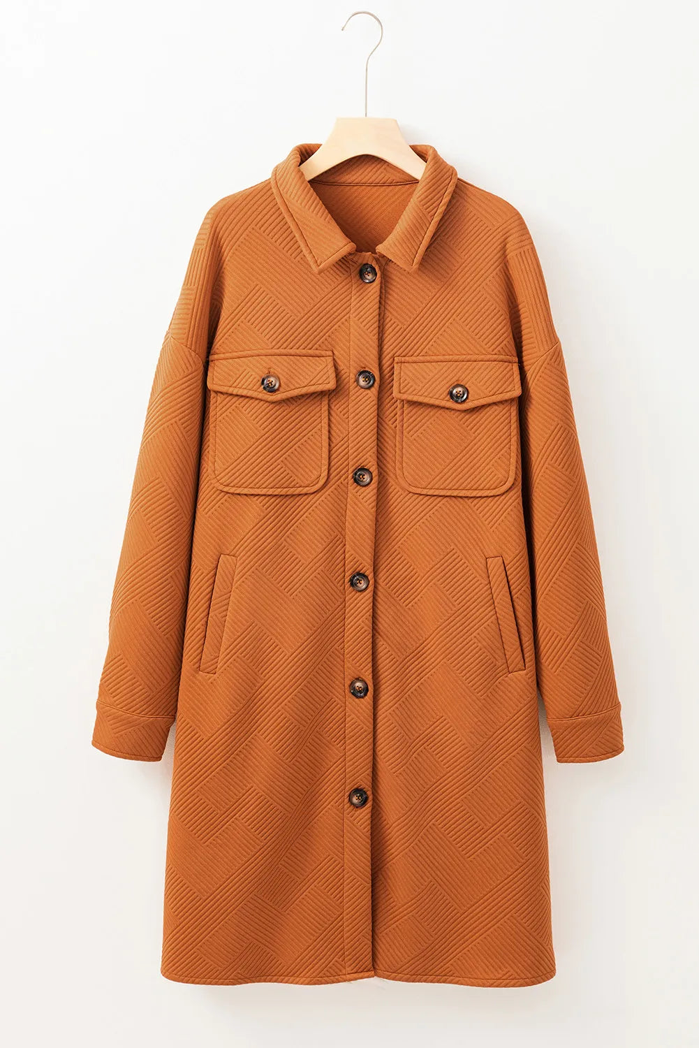 Marina | Structured coat with button placket and collar