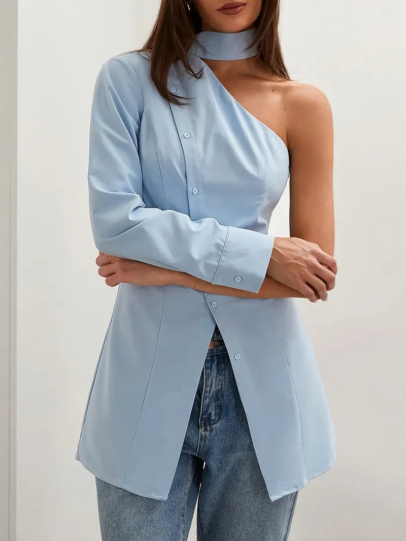 Serena® | Stylish Asymmetric Blouse