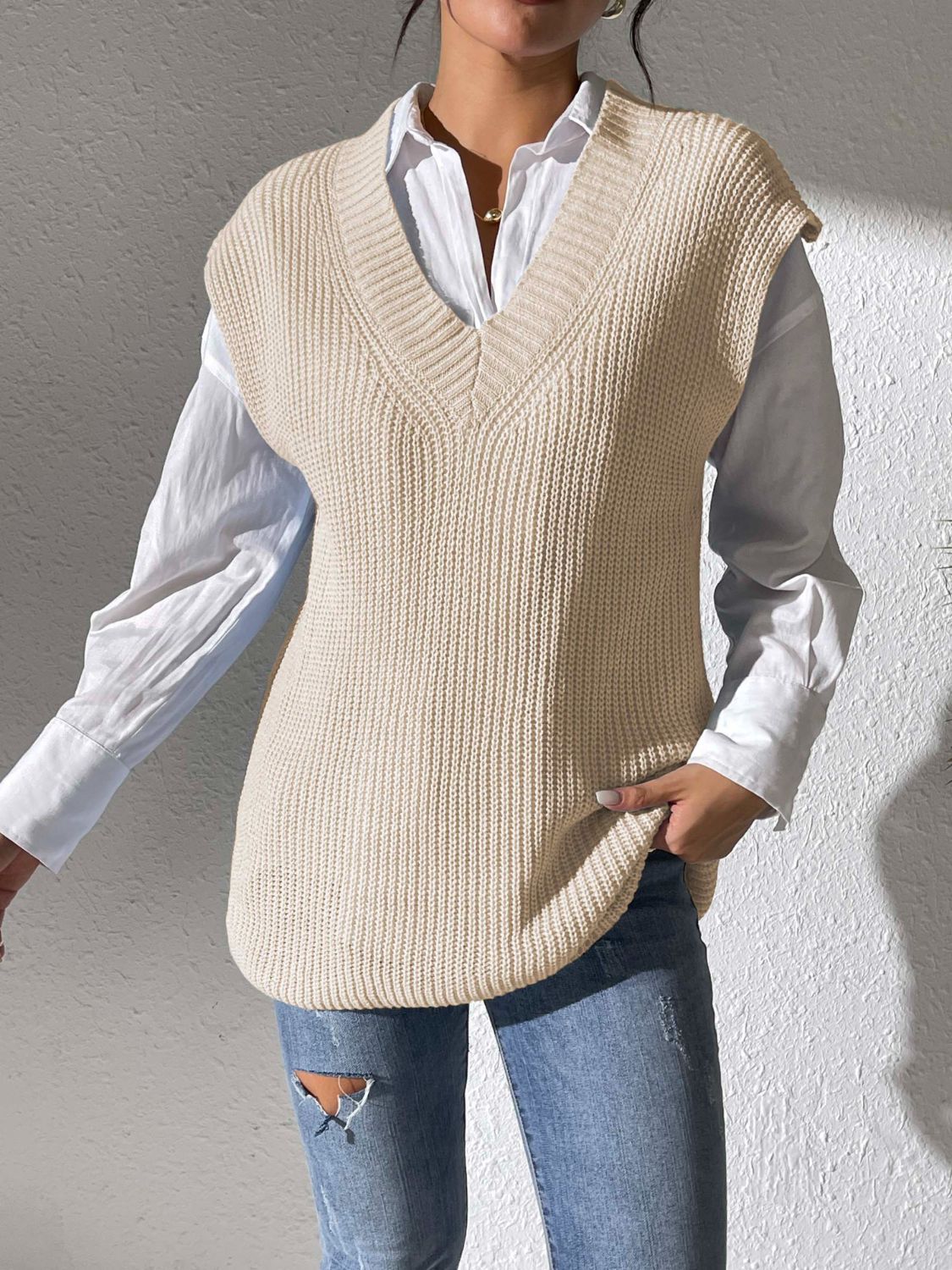Ida | V-neck sweater vest