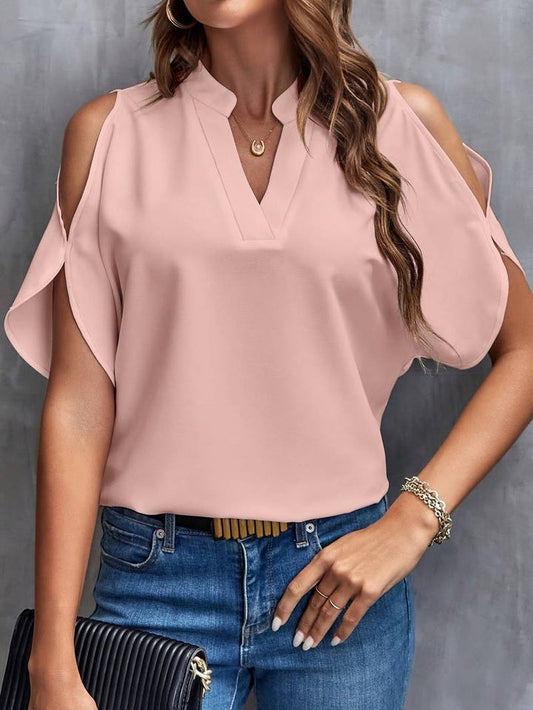 Florencia® | Simple Blouse With Slits And Simple, Elegant Slit Sleeves