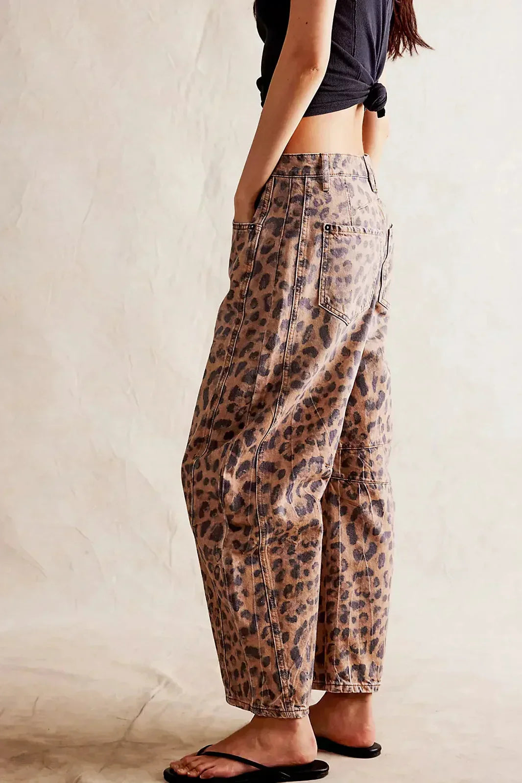 Xiomara® | Jeans With Leopard Print