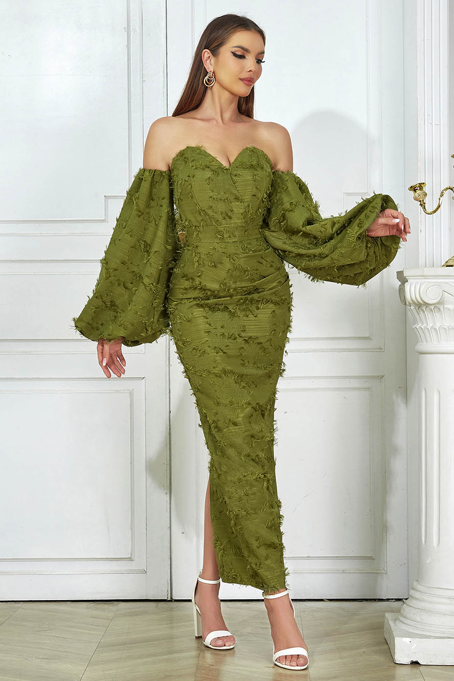 Lucía® | Knitted Maxi Dress With Low Back