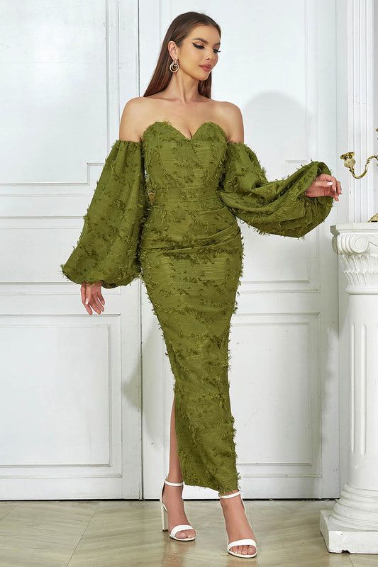 Lucía® | Knitted Maxi Dress With Low Back