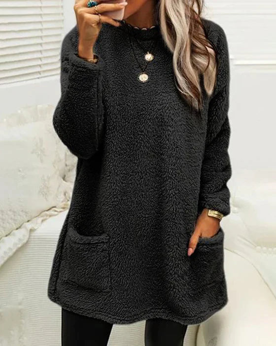 Janine® | Casual women's sweater with pockets
