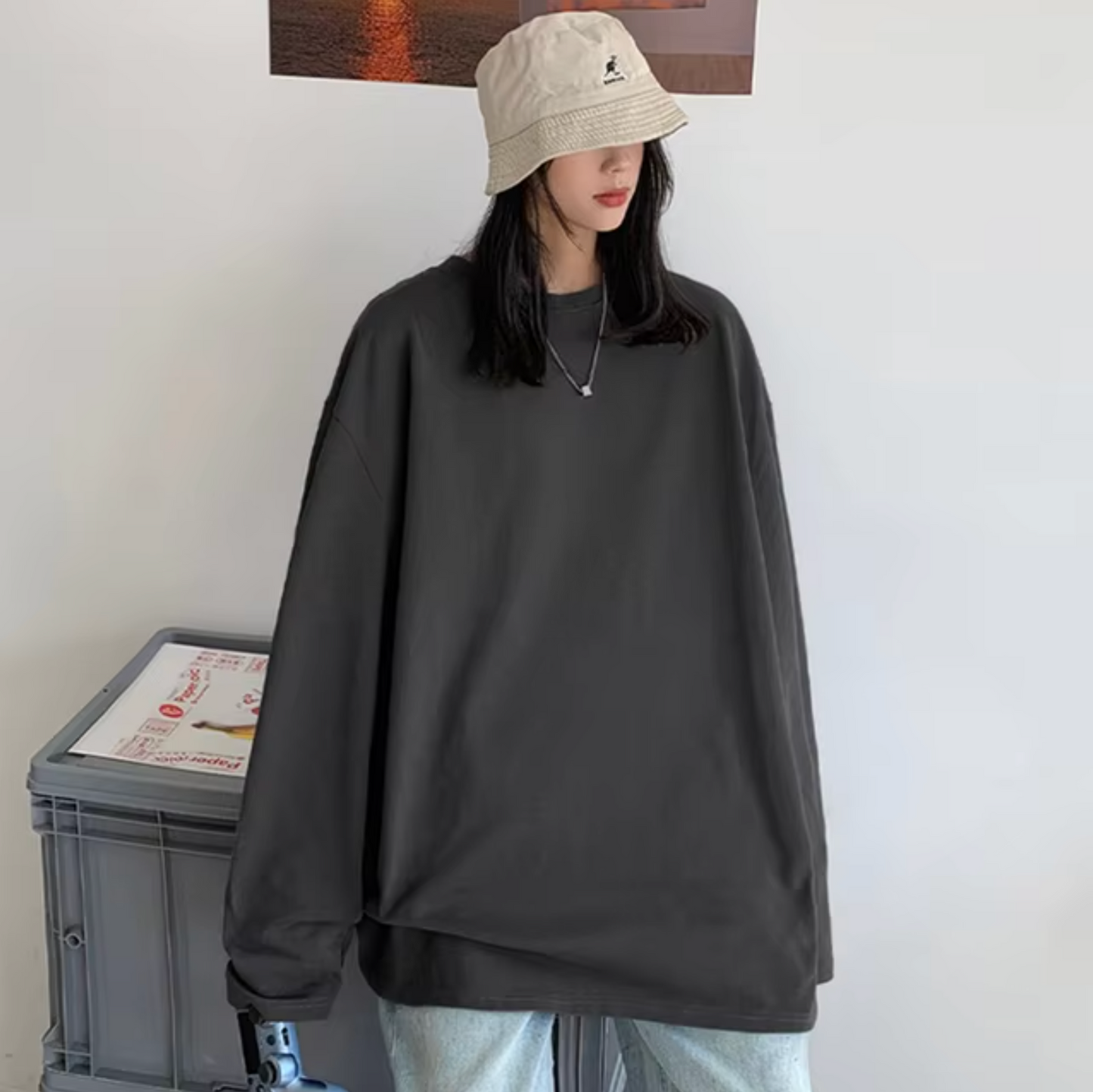 Sandra | Long sleeve cotton t-shirt