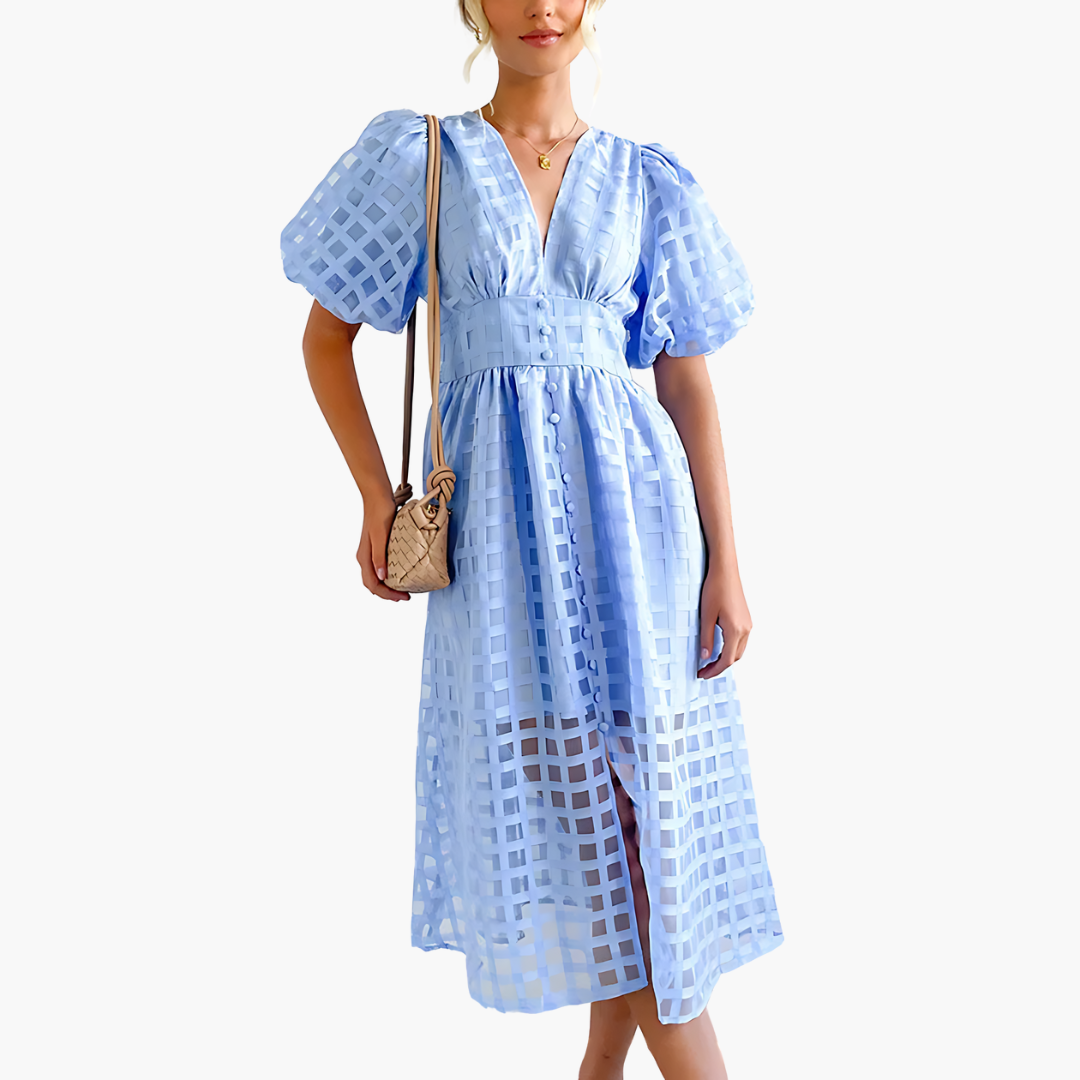 Liliana | Elegant Summer Midi Dress for Effortless Style