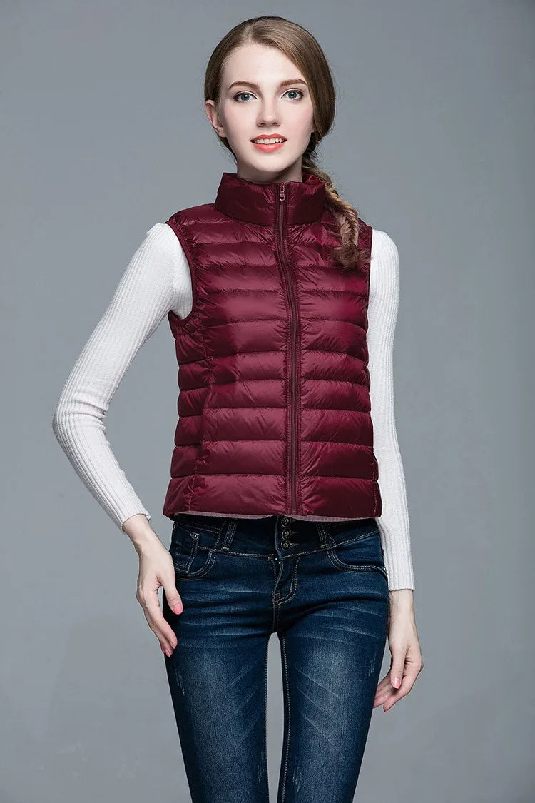 Jimena® | Ultralight, sleeveless, elegant half jacket for women