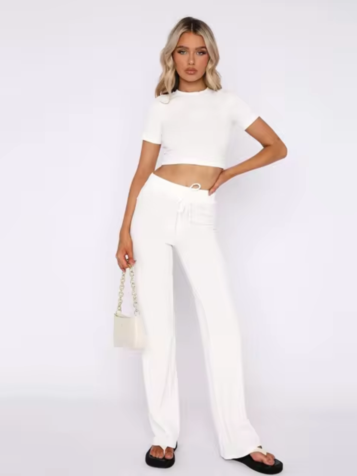 Julia® | Crop Top And Pants Set