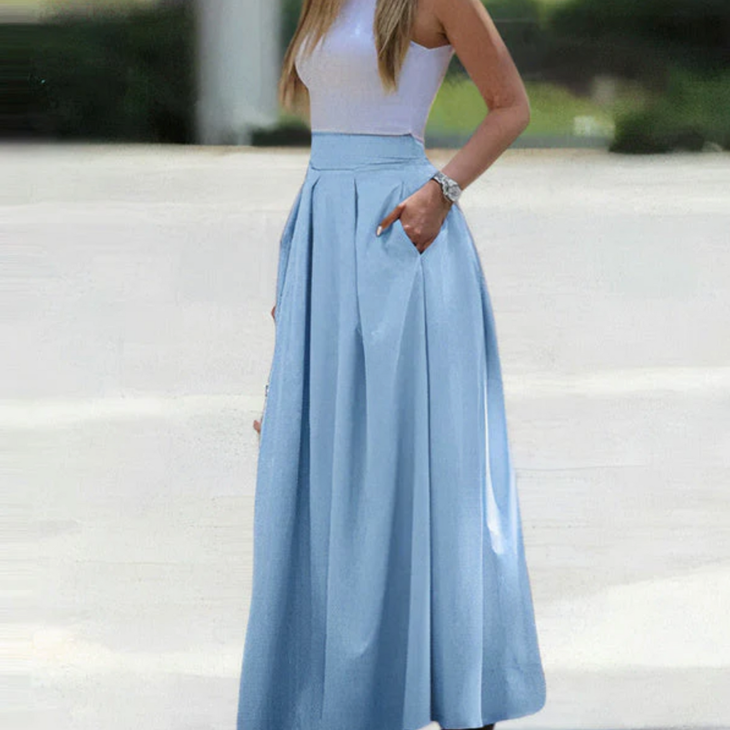 Ilaria® | Elegant, Pleated And Loose Skirt