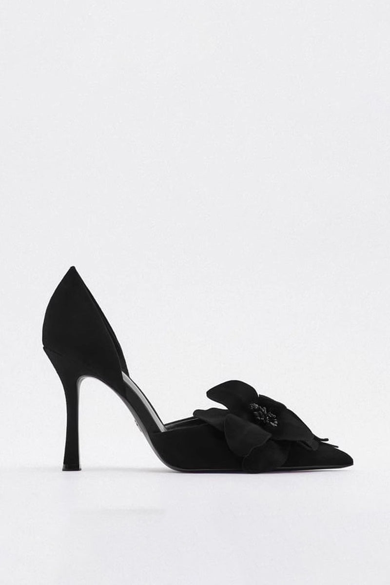 Maritza® | Flower Decorated Pointed High Heels