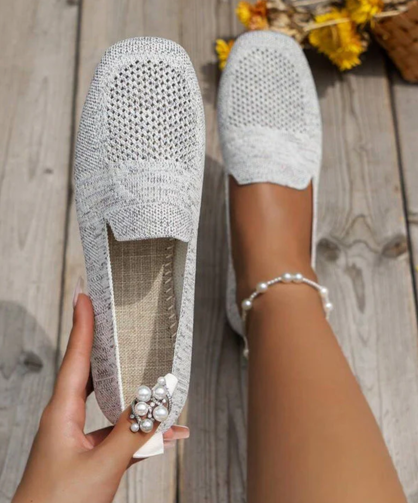 Gaia® | Comfortable Knitted Flat Shoes