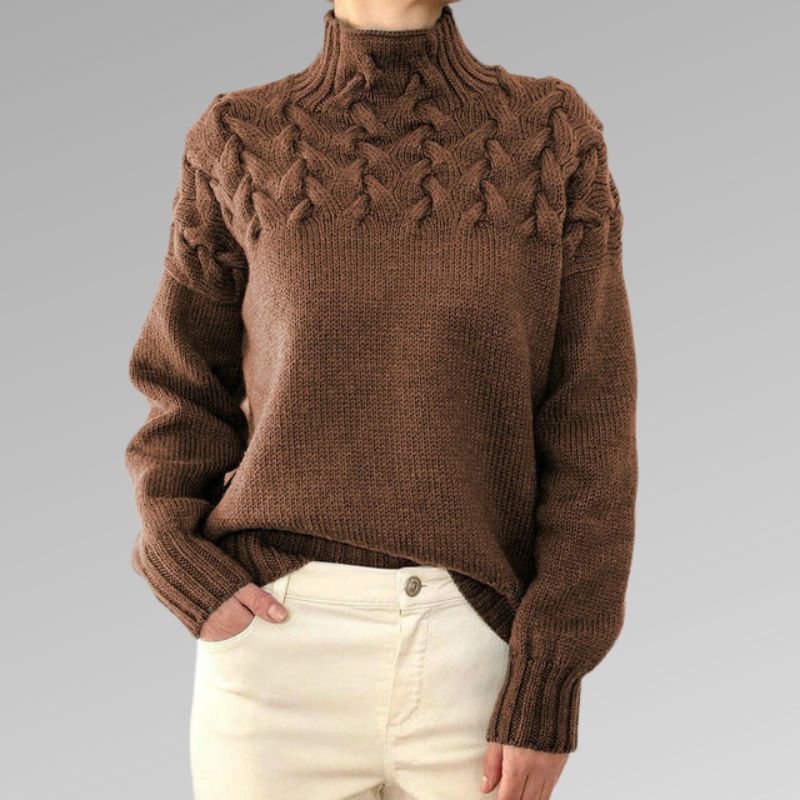 Julieta® | Pull Davila Élégant & Chaud À Col Montant