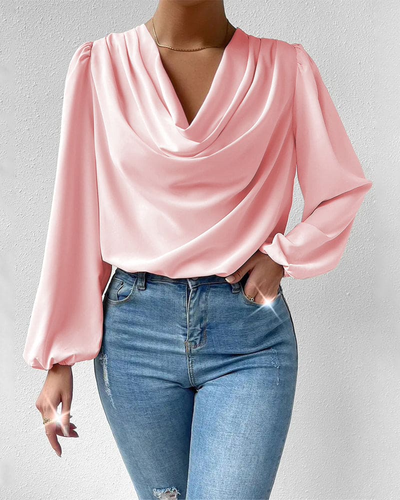 Natalia® | Loose-Fitting Long-Sleeved Blouse