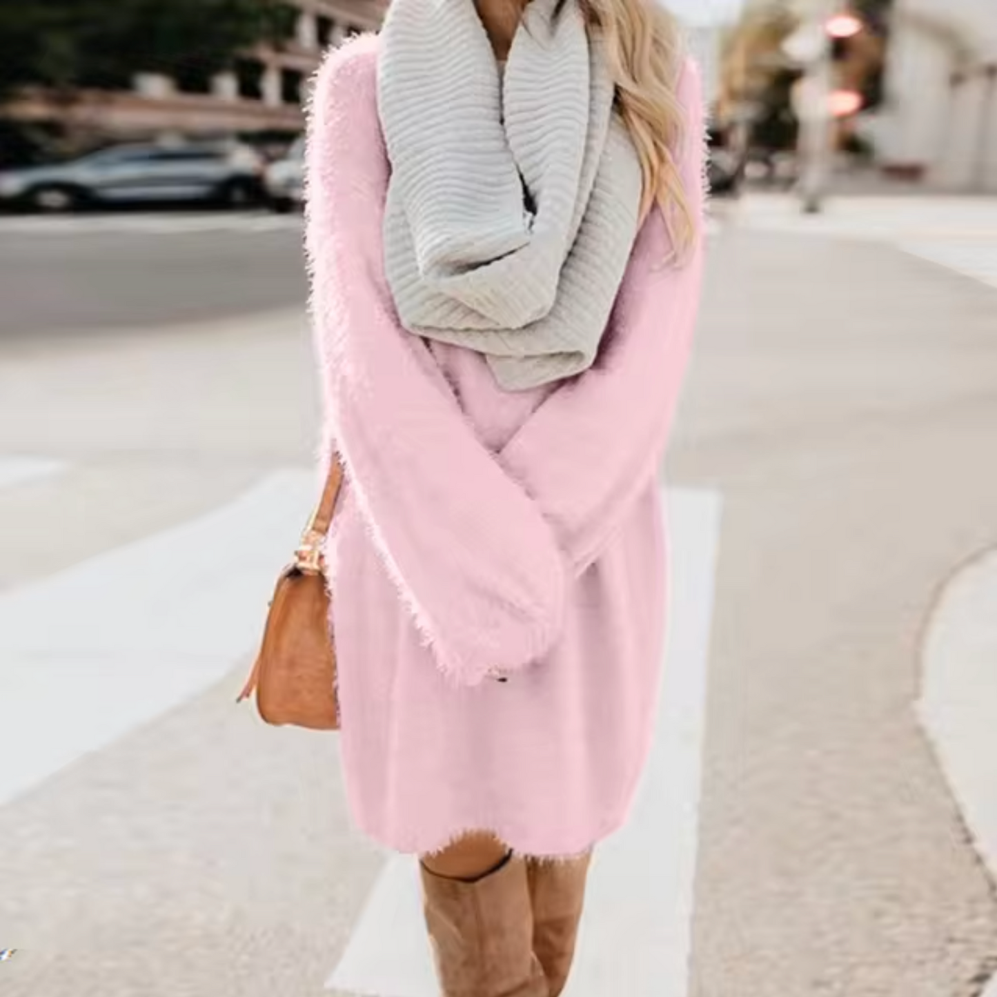 Maria José | Cotton knit sweater dress