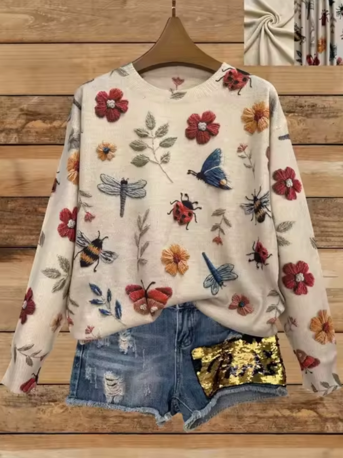 Norma | Knitted sweater with 3D print