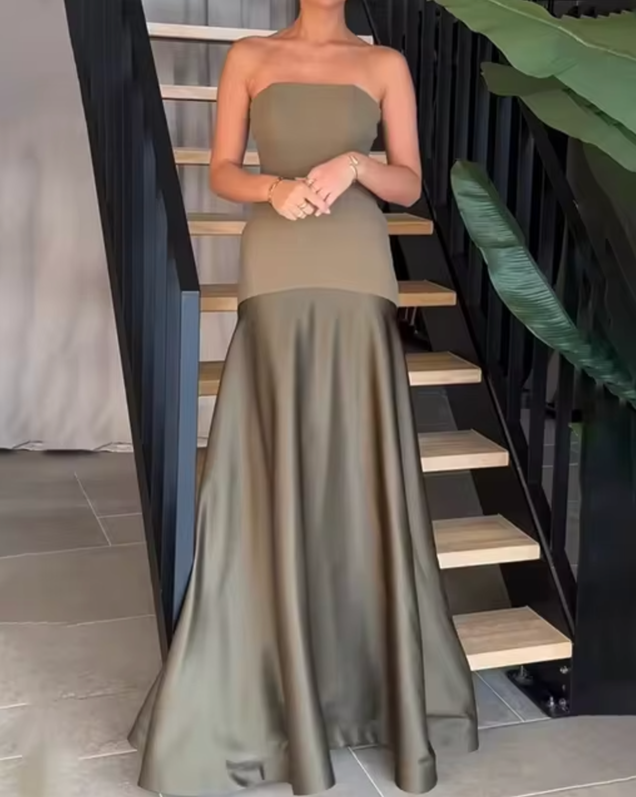 Nicoletta® | Elegant Strapless Long Dress