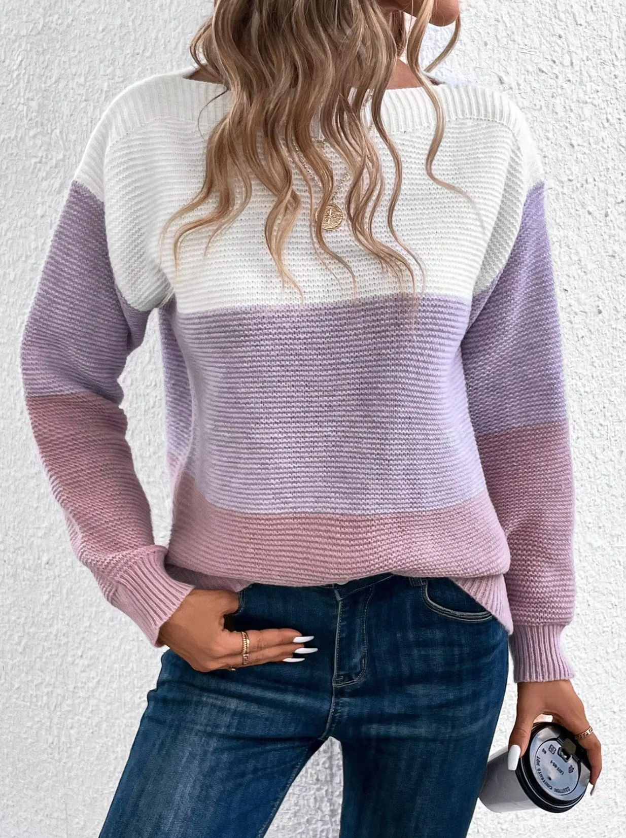 Rafaela | Tri-color knitted sweater