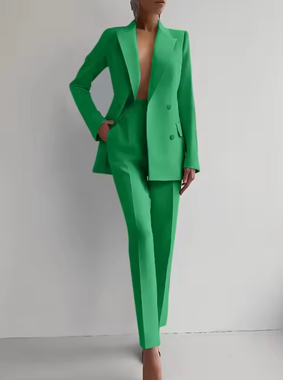 Rita | Blazer and pleated trousers set