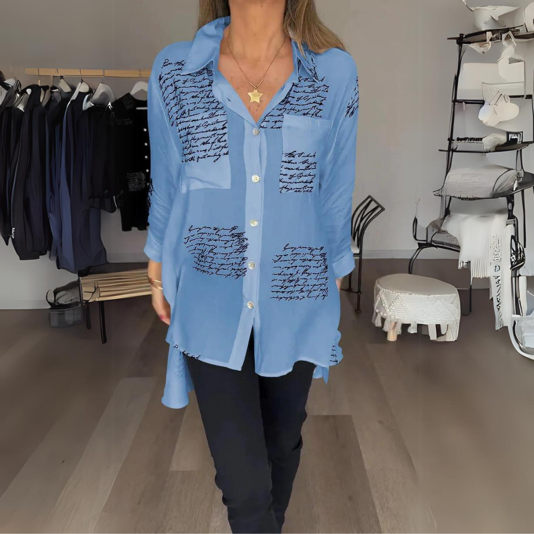 Carmela® | Women's letter print shirt