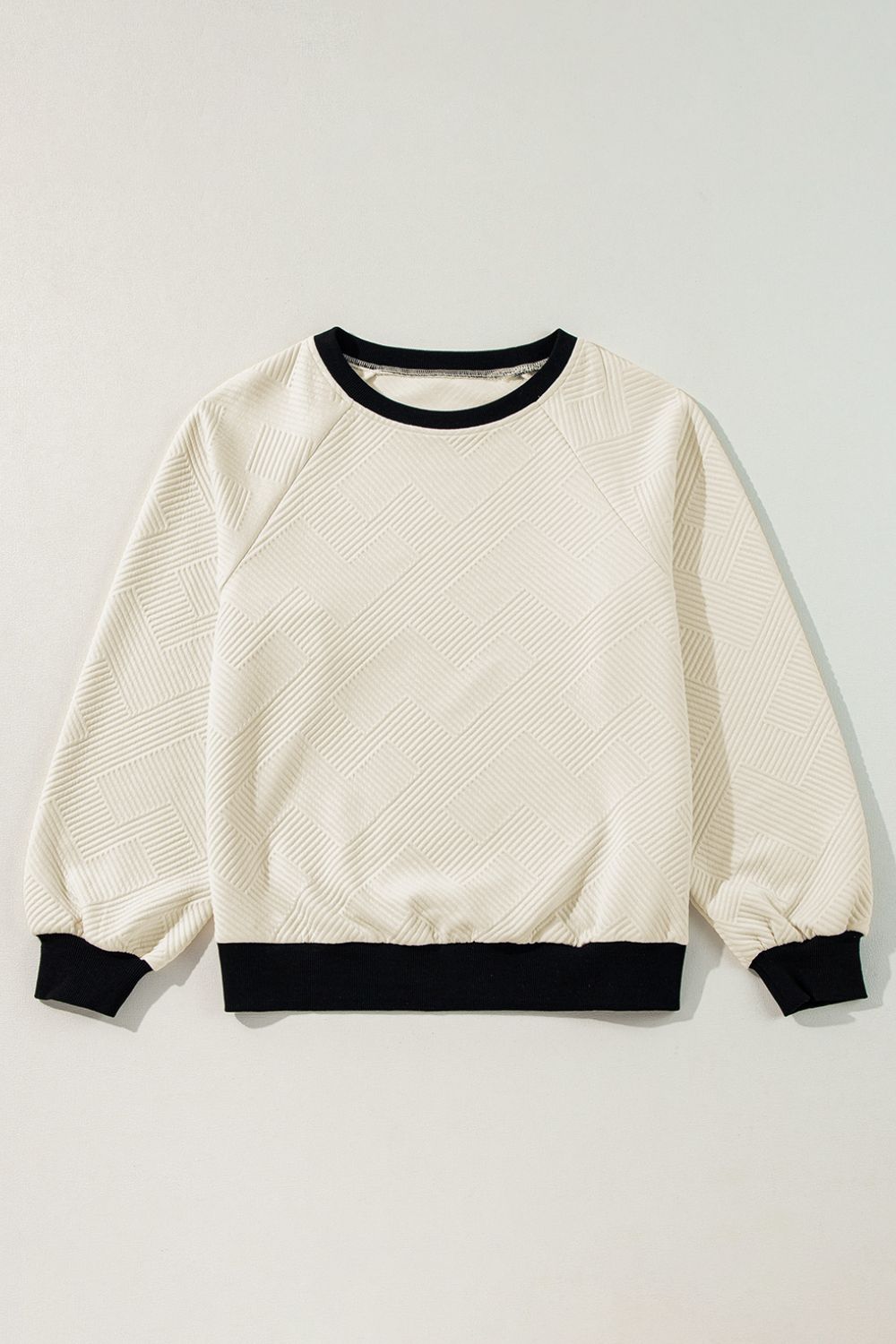 Azucena | Long-sleeved sweatshirt with textured contrast