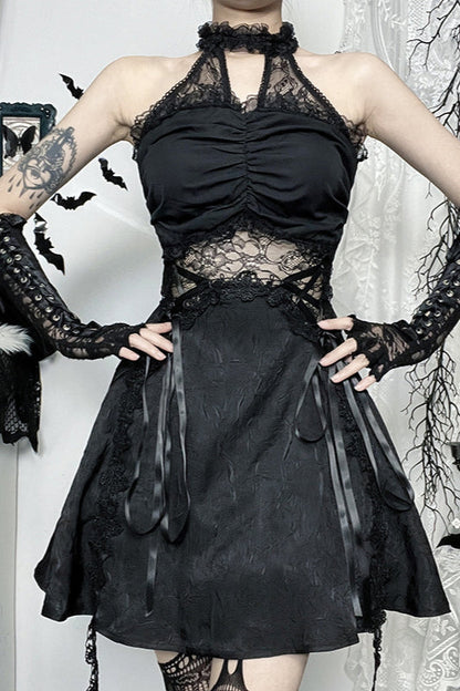 Halloween Heavy Embellished Gothic Dress