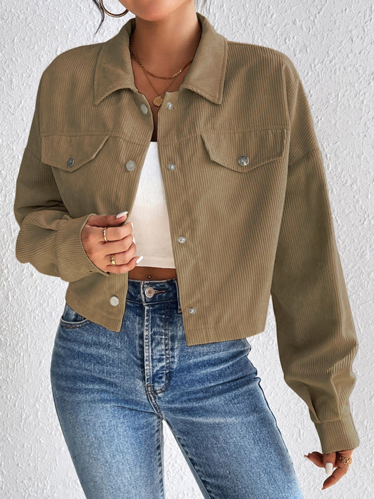 Constance | Long sleeve jacket with snap fastening
