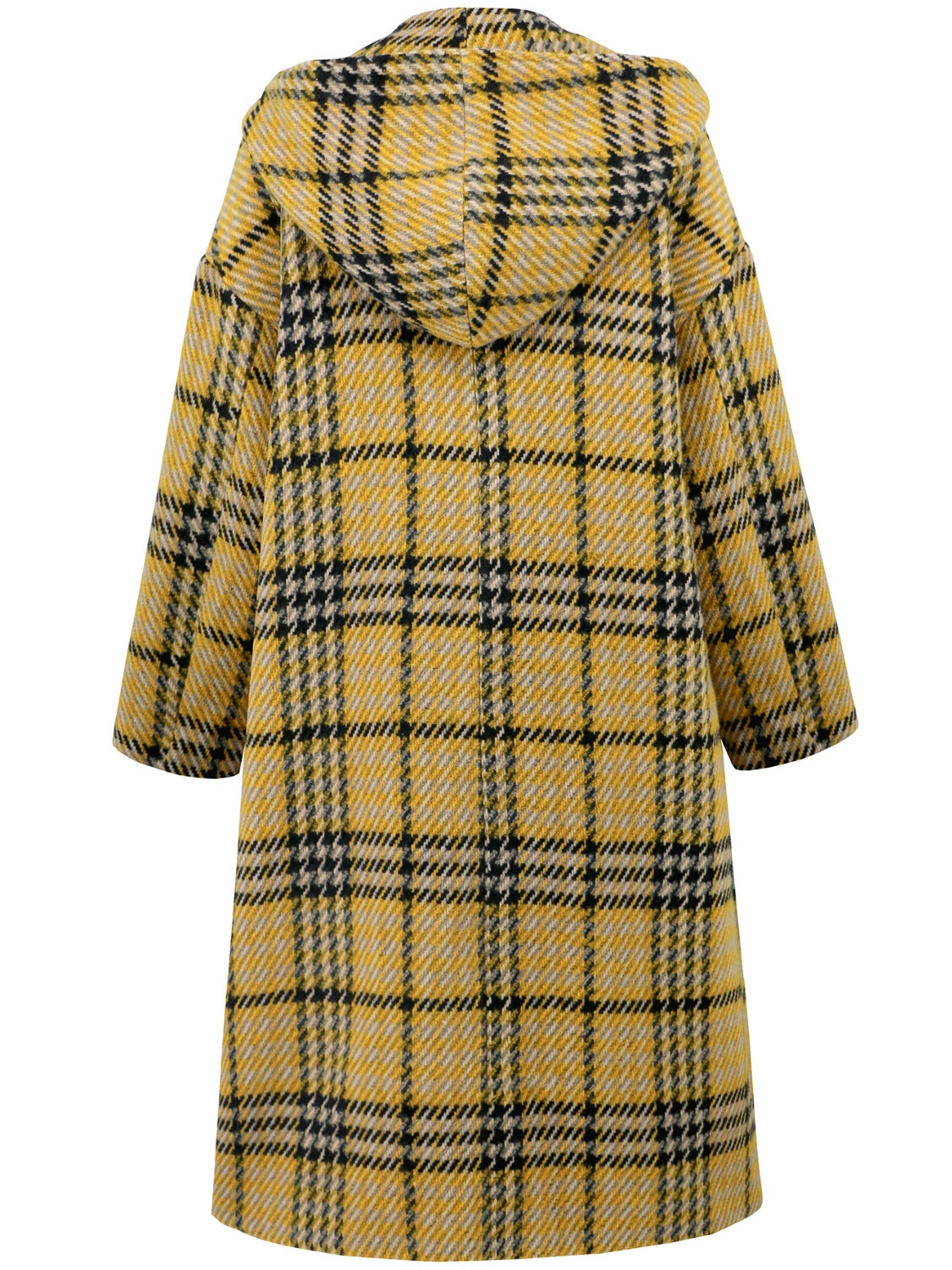 Abigail | Checked double breasted long sleeve coat