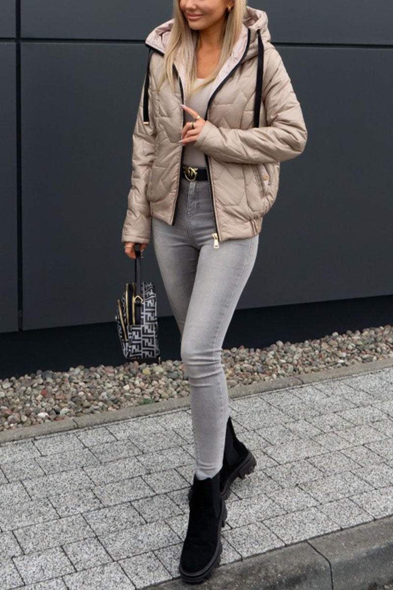 Annika | Multicolored cotton winter jacket