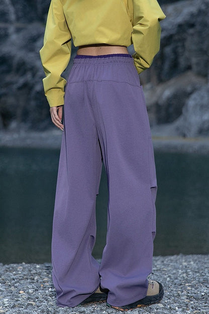 Colorful Quick Dry Cargo Wide Leg Cuffed Pants