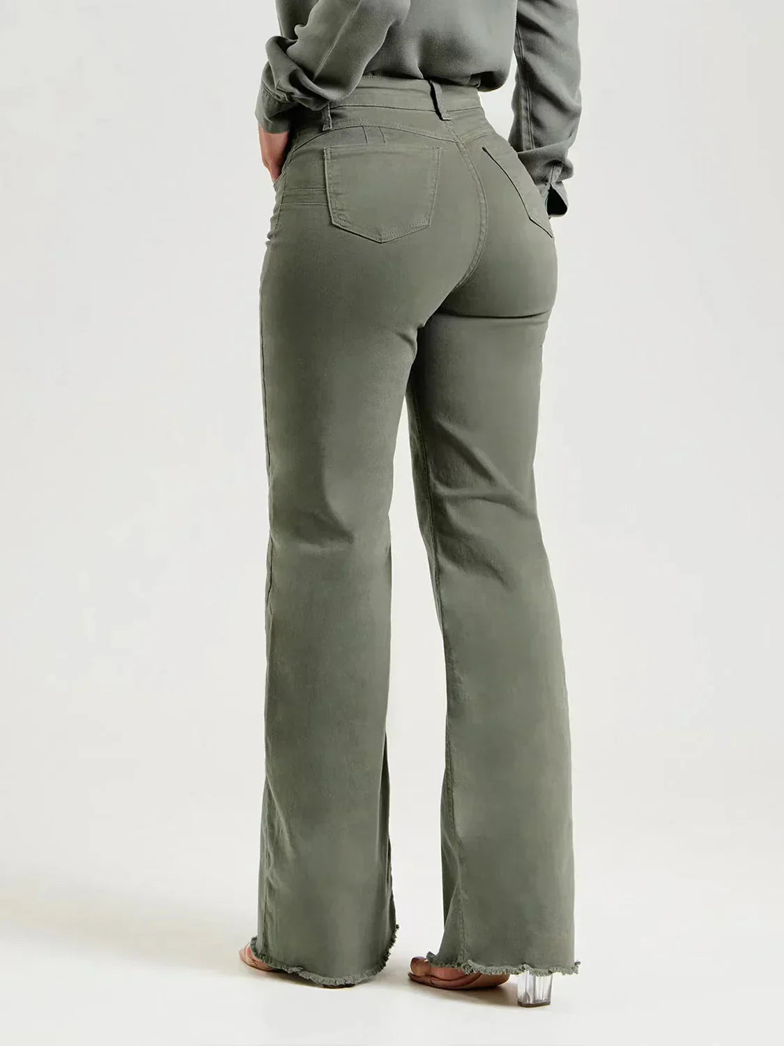 Yesenia® | Frayed flared trousers for women